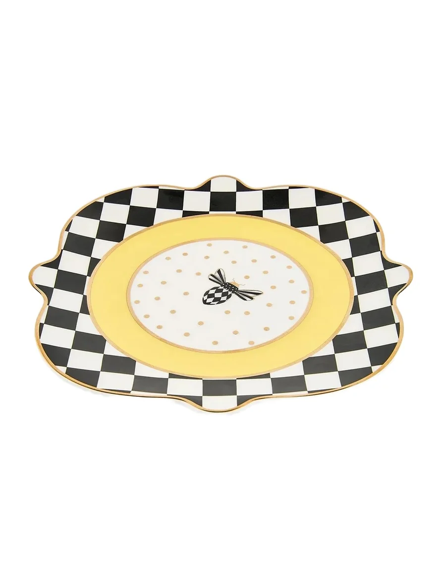 MacKenzie-Childs Bee Toile Salad Plate