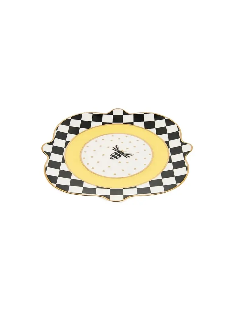 MacKenzie-Childs Bee Toile Salad Plate