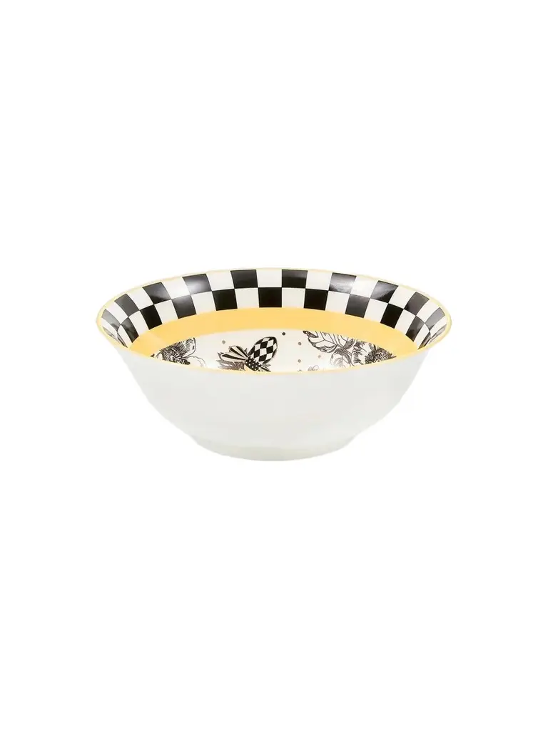 MacKenzie-Childs Bee Toile Ceramic Bowl