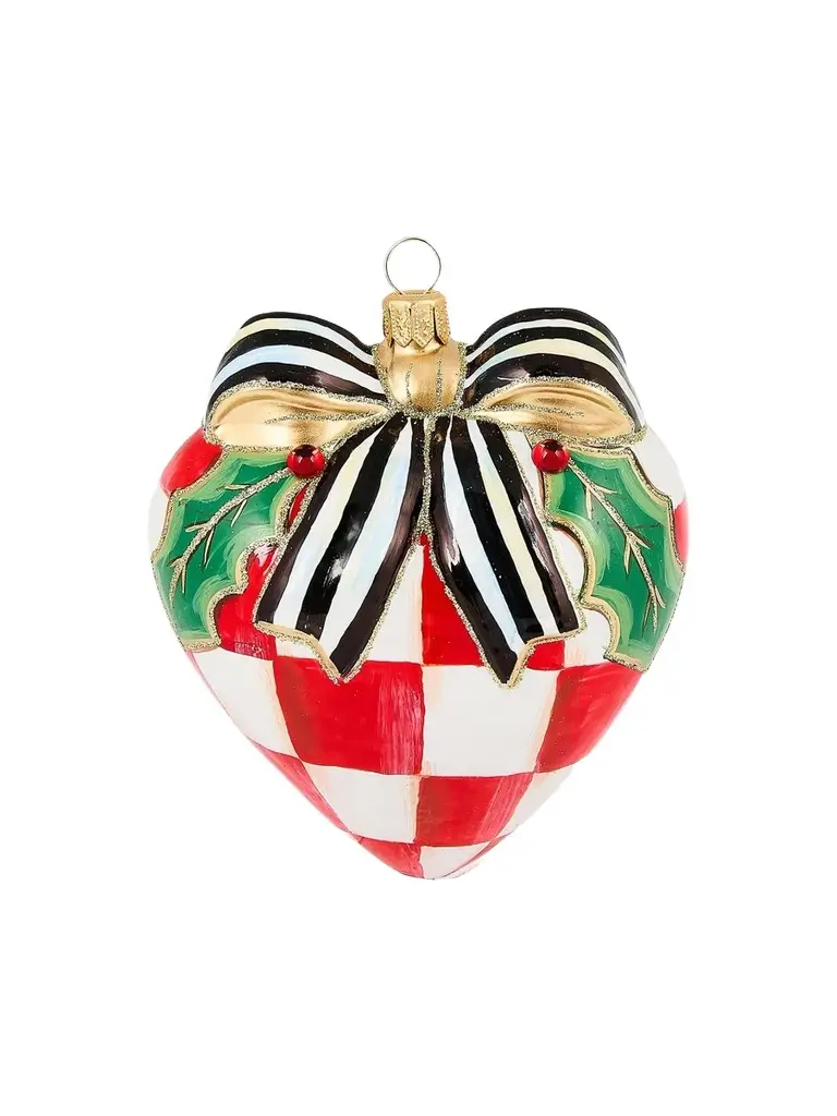 Check It Out Heart Glass Ornament Check It Out Heart Glass Ornament
