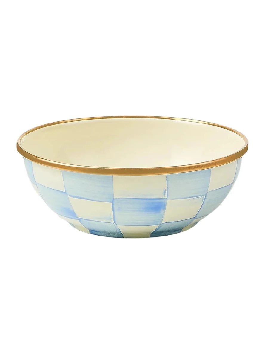 MacKenzie-Childs Sky Check Everyday Bowl