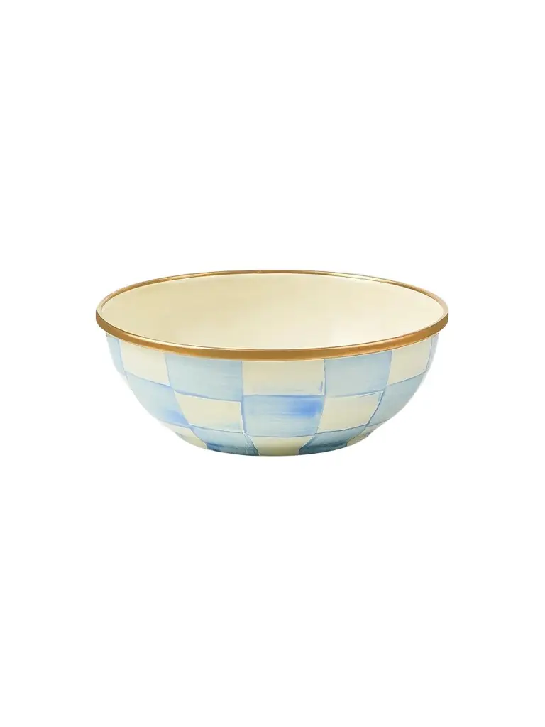 MacKenzie-Childs Sky Check Everyday Bowl
