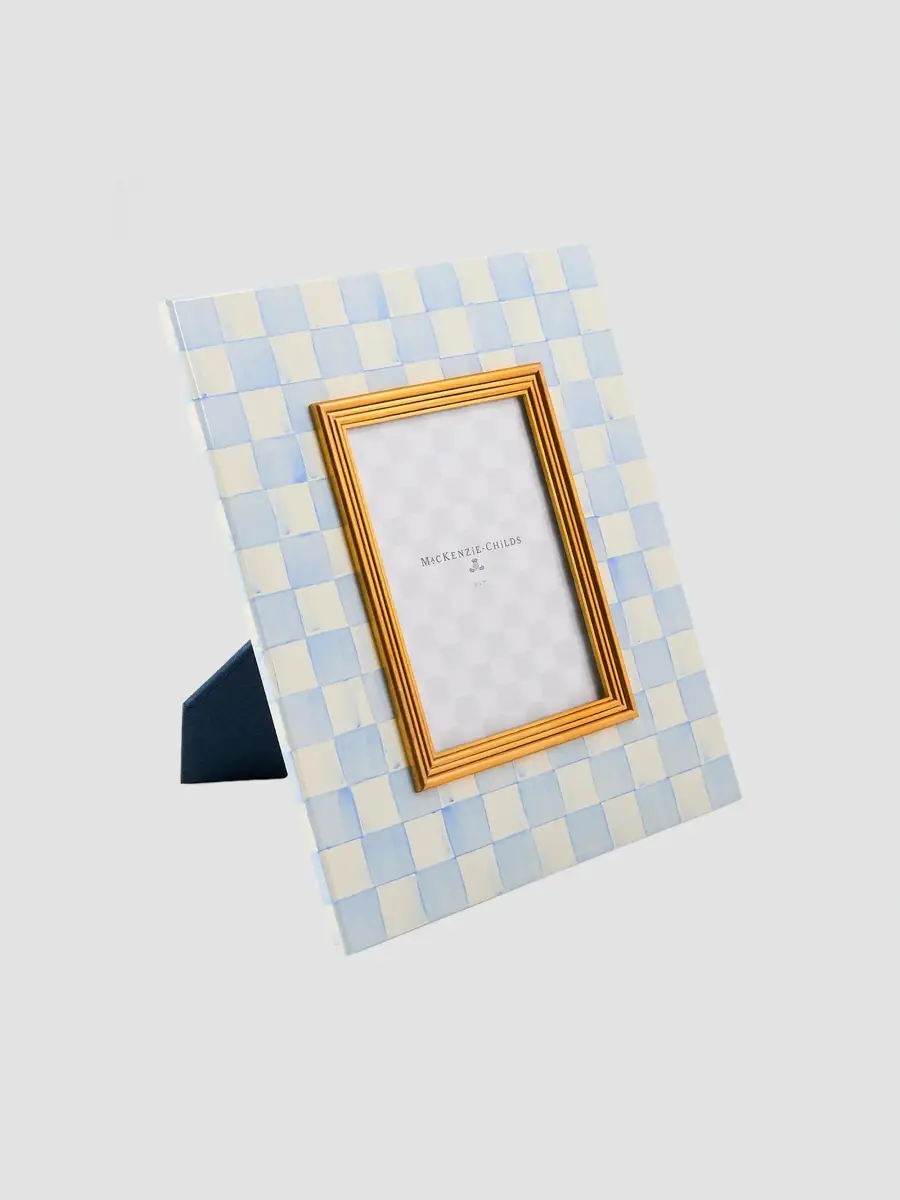 MacKenzie-Childs Sky Check Photo Frame | Thumbnail 2 MacKenzie-Childs Sky Check Photo Frame | Thumbnail 2