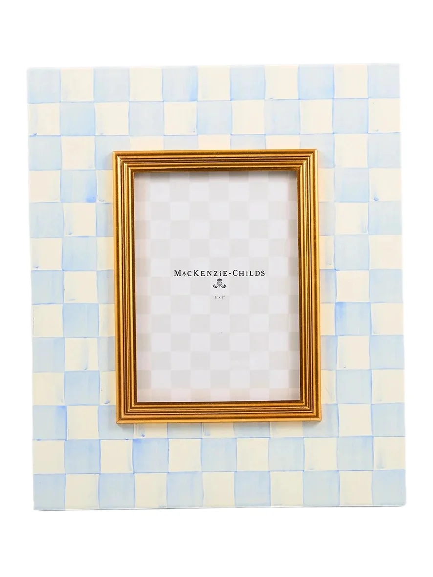 MacKenzie-Childs Sky Check Photo Frame