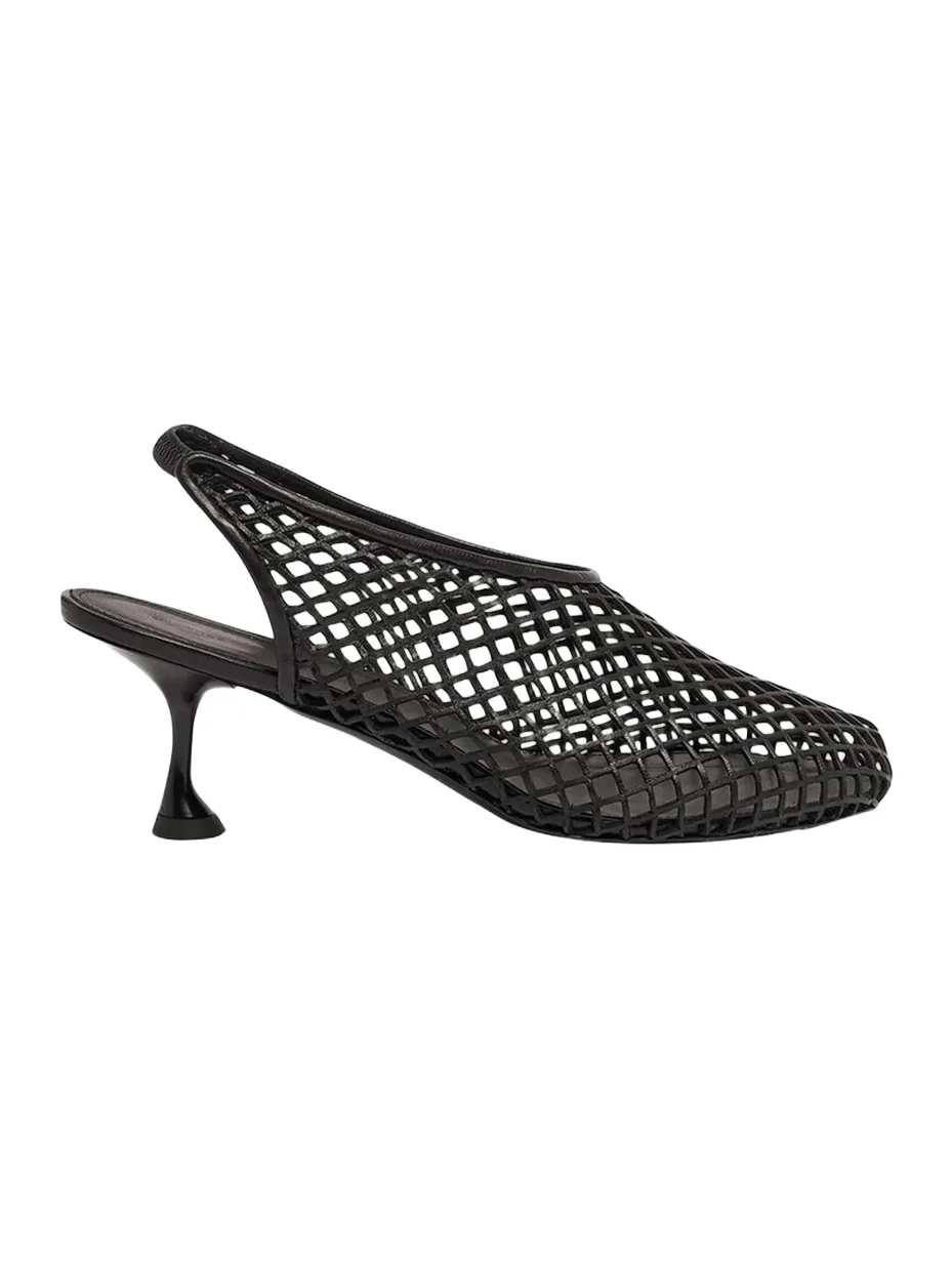 Women's Tee 60MM Perforated Leather Slingback Pumps Women's Tee 60MM Perforated Leather Slingback Pumps