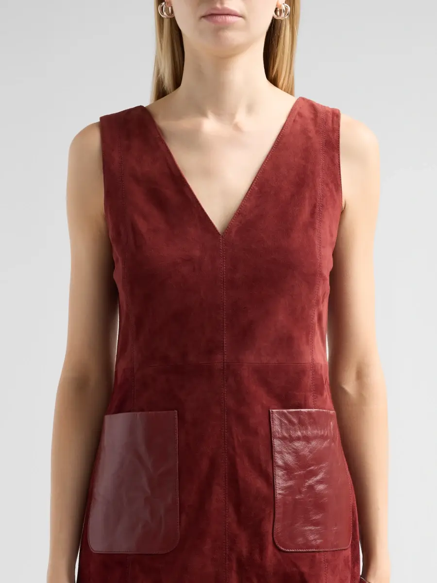 TANYA TAYLOR Women's Reign Suede Mini Dress | Thumbnail 5 TANYA TAYLOR Women's Reign Suede Mini Dress | Thumbnail 5