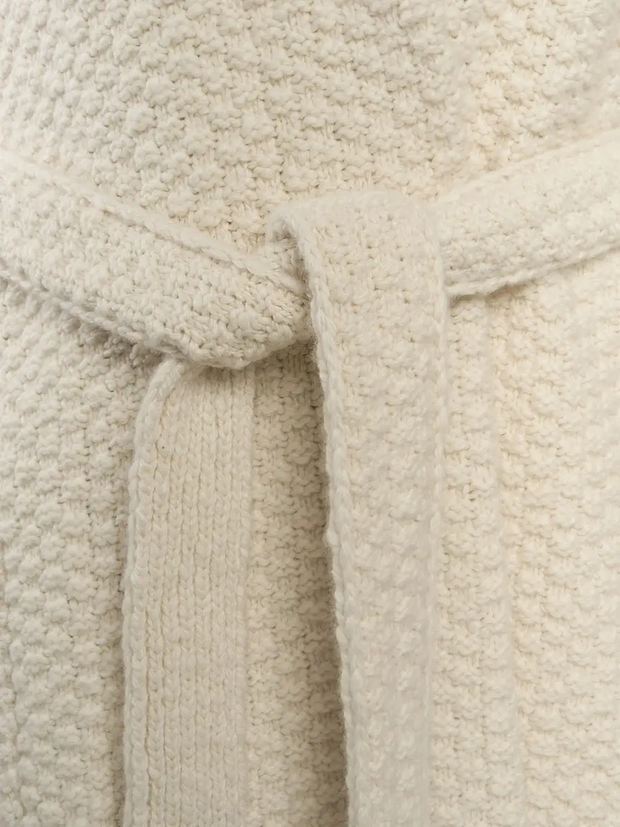 Malo Women's Rice-Stitch Wool-Cashmere Tie-Waist Cardigan | Thumbnail 6 Malo Women's Rice-Stitch Wool-Cashmere Tie-Waist Cardigan | Thumbnail 6
