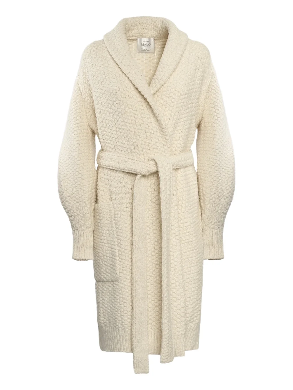 Malo Women's Rice-Stitch Wool-Cashmere Tie-Waist Cardigan