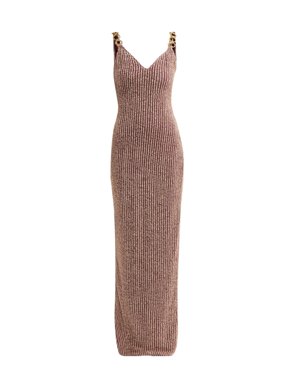 PatBo Women's Groovy Knit Plunging V Maxi Dress