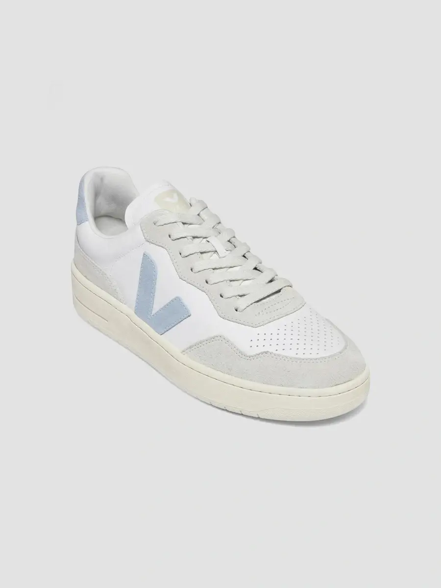 Veja Women's V-90 Bi-Color Mixed Leather Low-Top Sneakers | Thumbnail 3 Veja Women's V-90 Bi-Color Mixed Leather Low-Top Sneakers | Thumbnail 3
