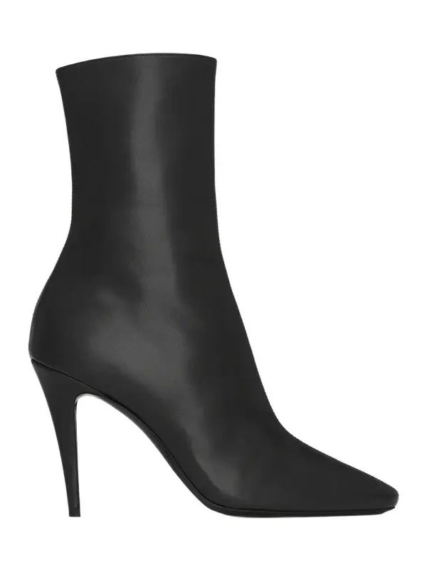 Women's Capucine Booties in Smooth Leather - Black