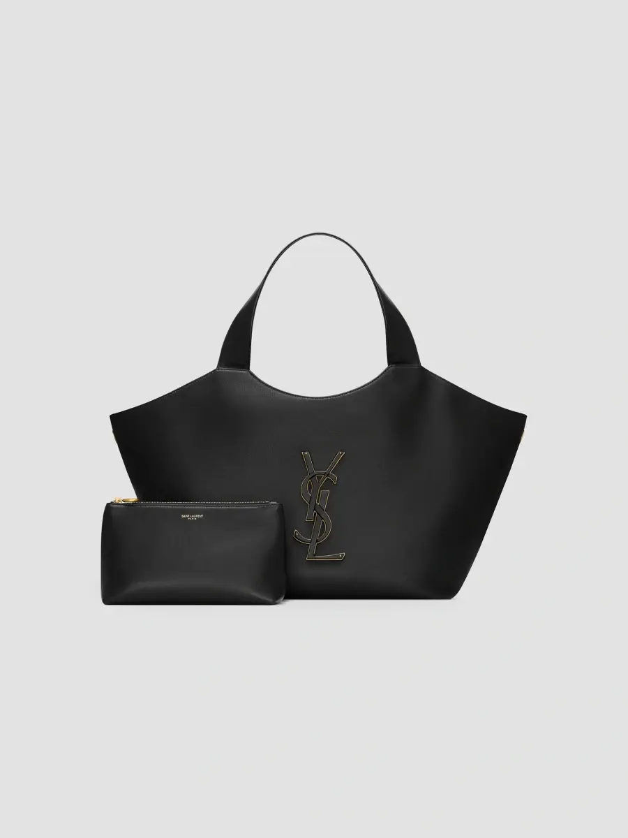 Saint Laurent Women's Icare Medium Shoulder Bag in Smooth Leather - Black | Thumbnail 4 Saint Laurent Women's Icare Medium Shoulder Bag in Smooth Leather - Black | Thumbnail 4