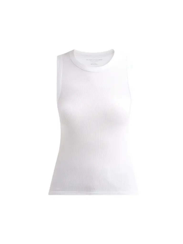 MAJESTIC FILATURES Women's Soft Touch Rib-Knit Tank