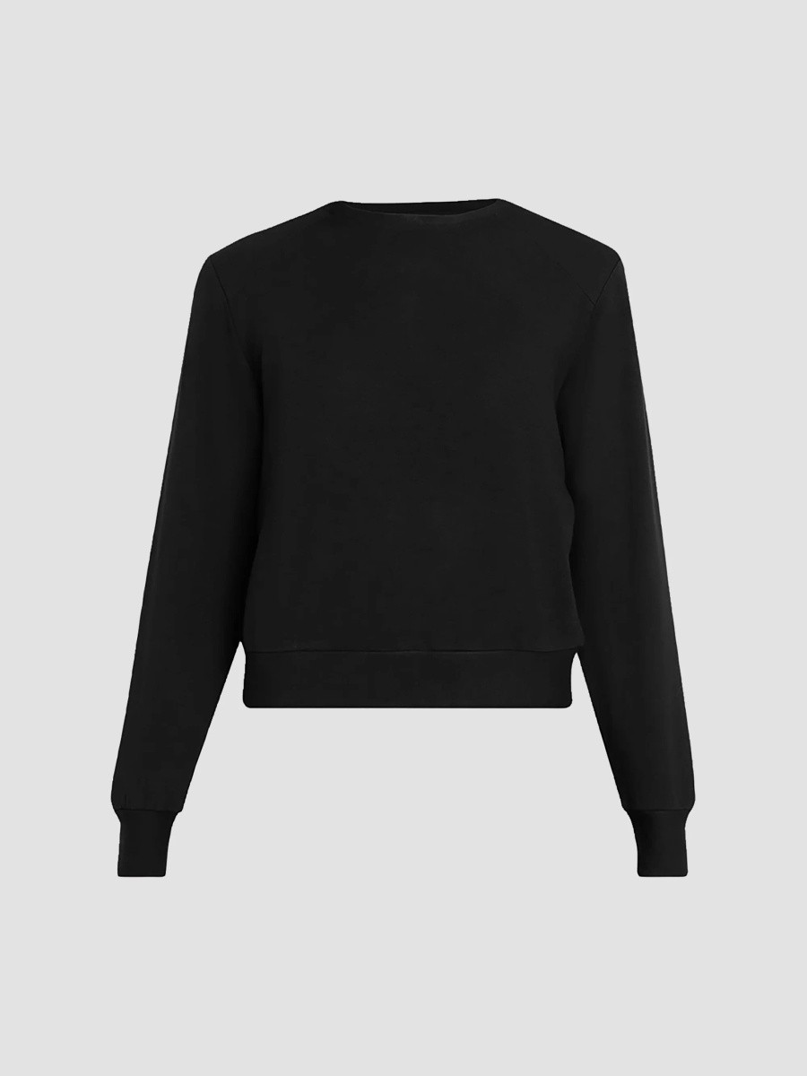 MAJESTIC FILATURES Women's French Terry Crewneck Sweater