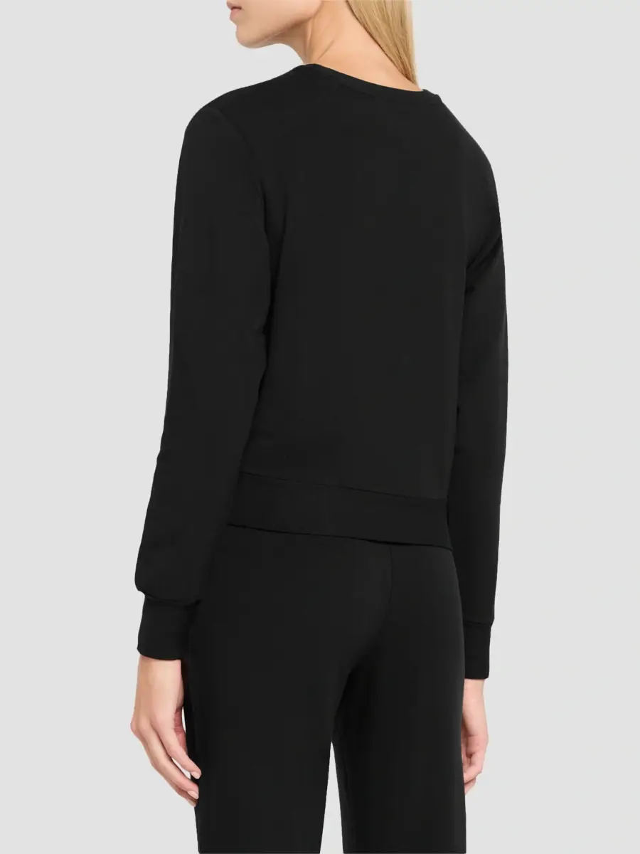 MAJESTIC FILATURES Women's French Terry Crewneck Sweater | Thumbnail 3 MAJESTIC FILATURES Women's French Terry Crewneck Sweater | Thumbnail 3