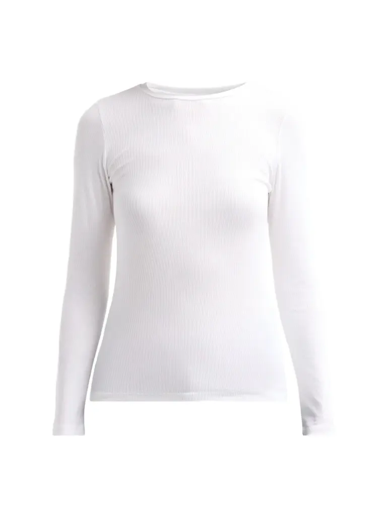 MAJESTIC FILATURES Women's Soft Touch Rib-Knit Top