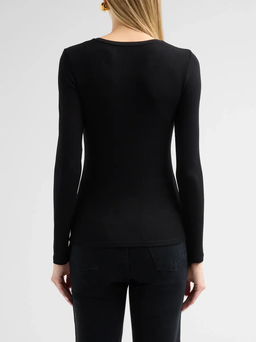 MAJESTIC FILATURES Women's Soft Touch Rib-Knit Top | Thumbnail 3 MAJESTIC FILATURES Women's Soft Touch Rib-Knit Top | Thumbnail 3