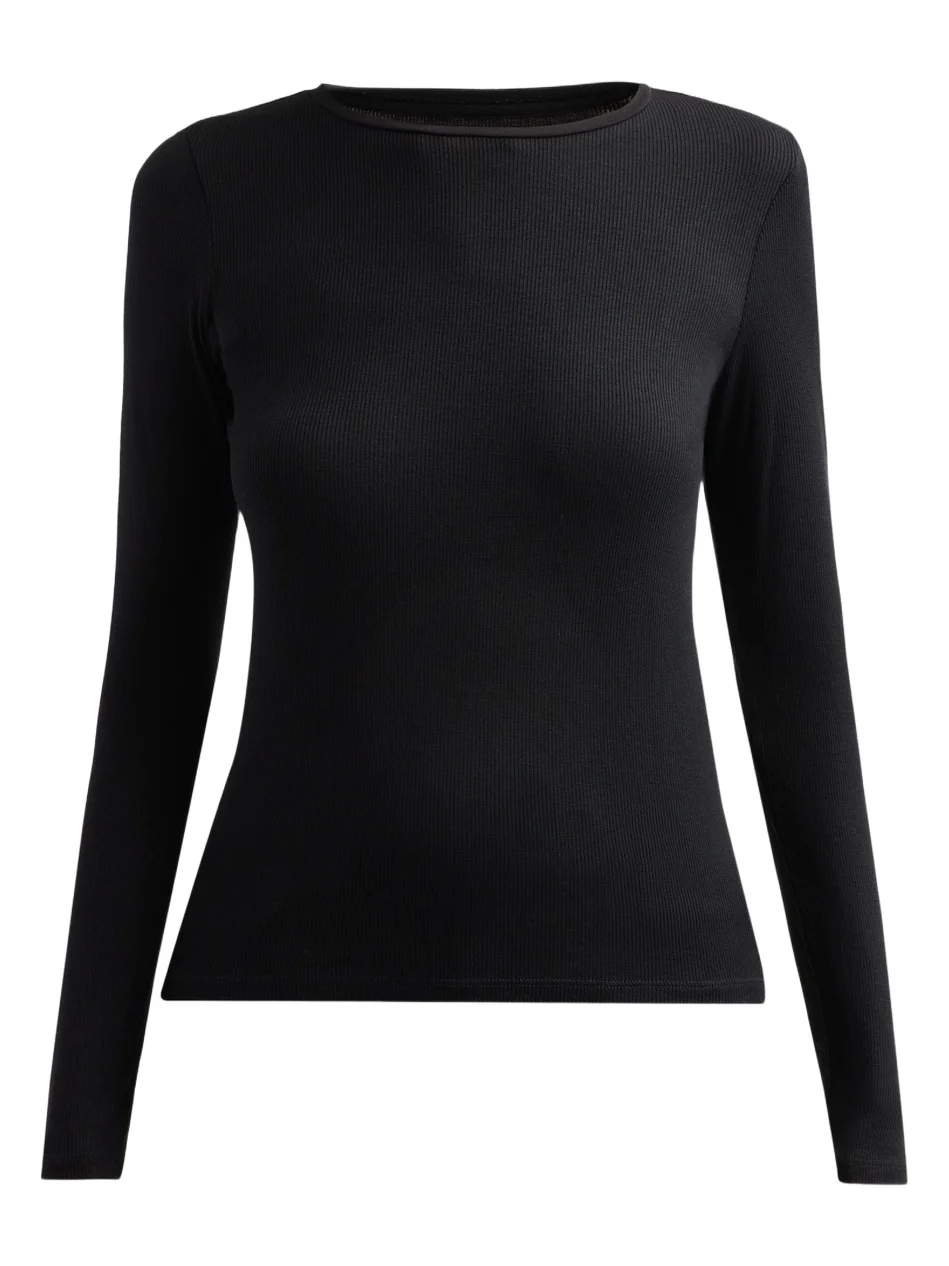 MAJESTIC FILATURES Women's Soft Touch Rib-Knit Top