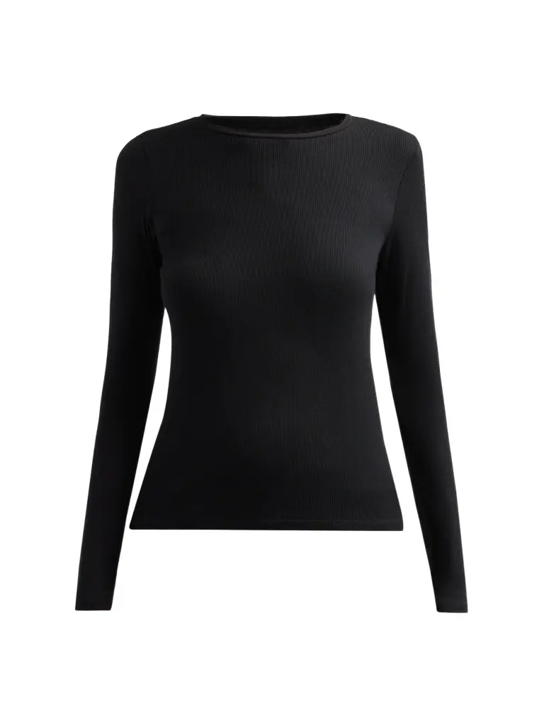 MAJESTIC FILATURES Women's Soft Touch Rib-Knit Top