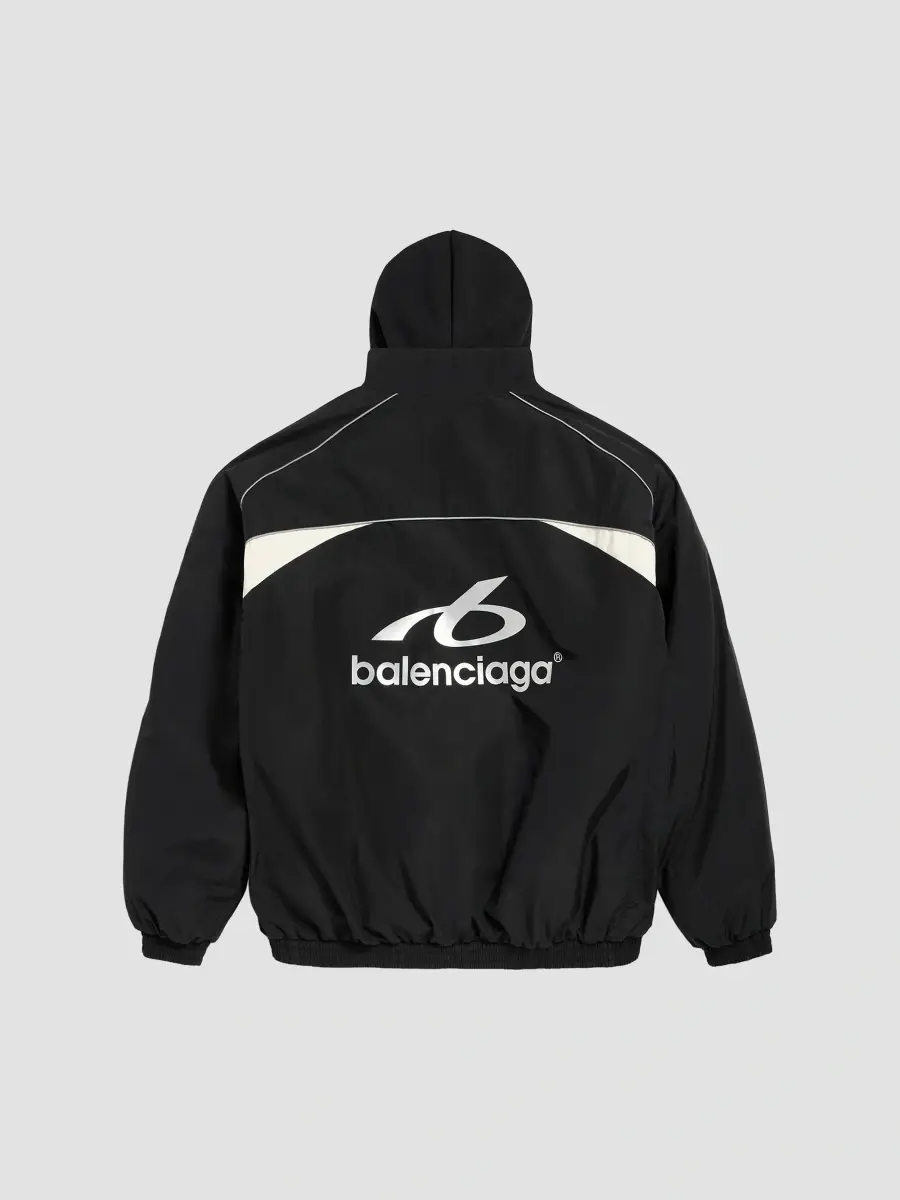 Balenciaga Men's Bodies Hybrid Zip-Up Outerwear Hoodie | Thumbnail 2 Balenciaga Men's Bodies Hybrid Zip-Up Outerwear Hoodie | Thumbnail 2