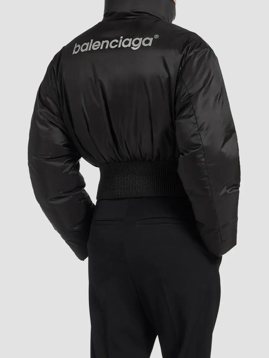 Balenciaga Women's Bodies Cropped Puffer Coat | Thumbnail 4