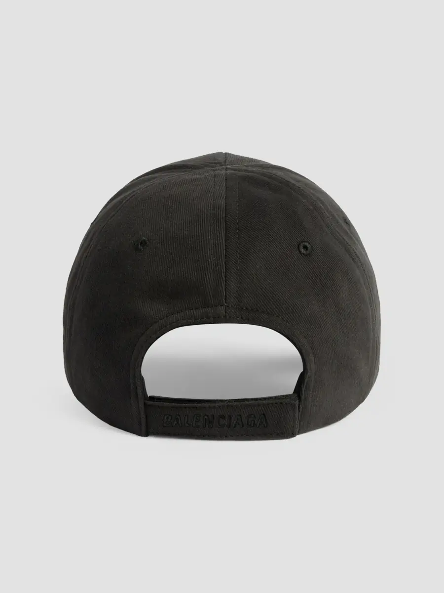 Balenciaga Men's Silver Tape Back Cap | Thumbnail 4 Balenciaga Men's Silver Tape Back Cap | Thumbnail 4