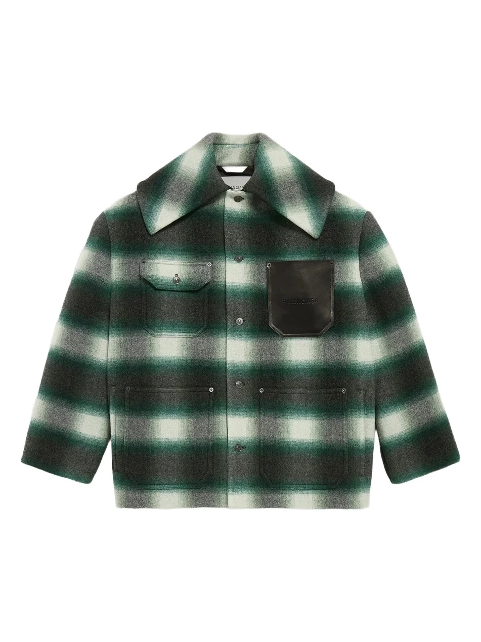 Balenciaga Men's Workwear Cocoon Outerwear Jacket
