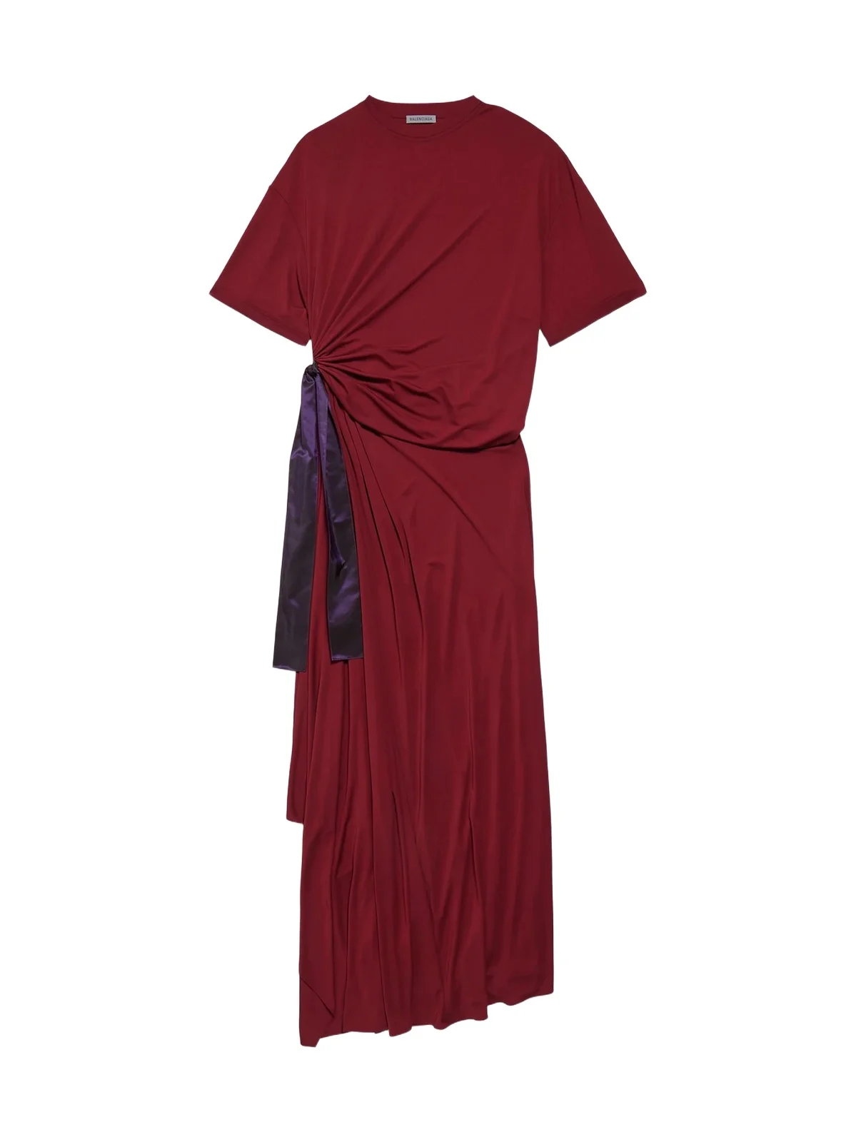 Balenciaga Women's Draped T-Shirt Dress