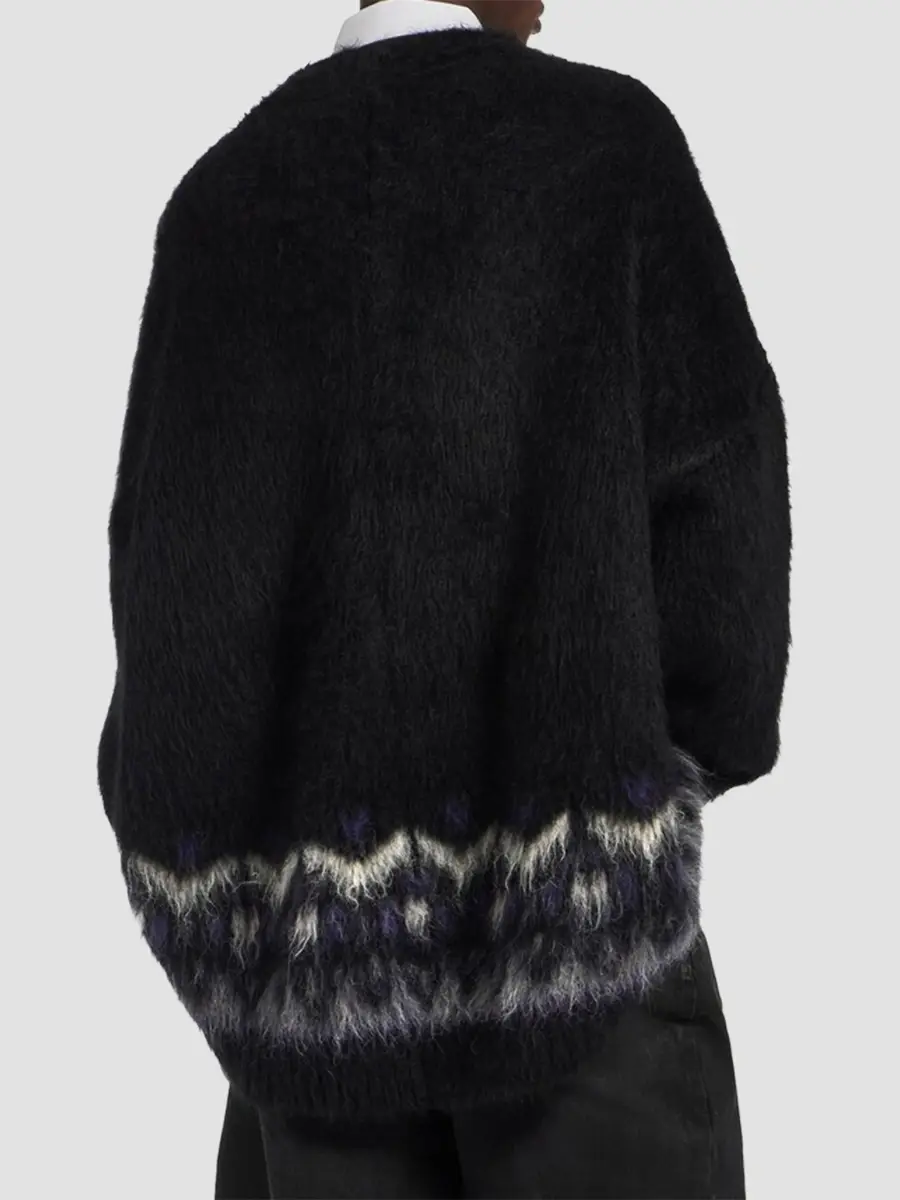 Balenciaga Men's V-Neck Oversized Jumper Sweater | Thumbnail 5 Balenciaga Men's V-Neck Oversized Jumper Sweater | Thumbnail 5