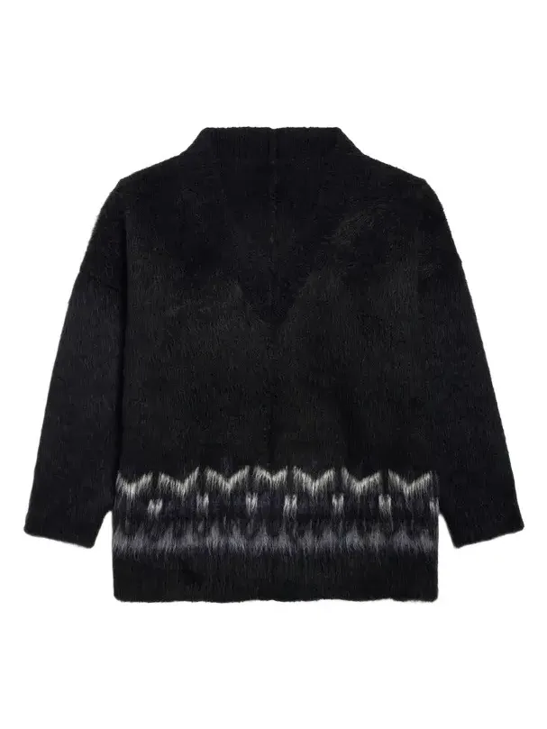 Balenciaga Men's V-Neck Oversized Jumper Sweater