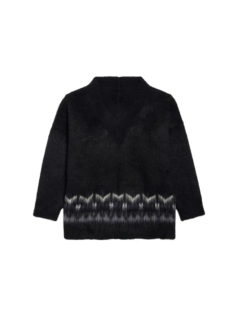 Balenciaga Men's V-Neck Oversized Jumper Sweater