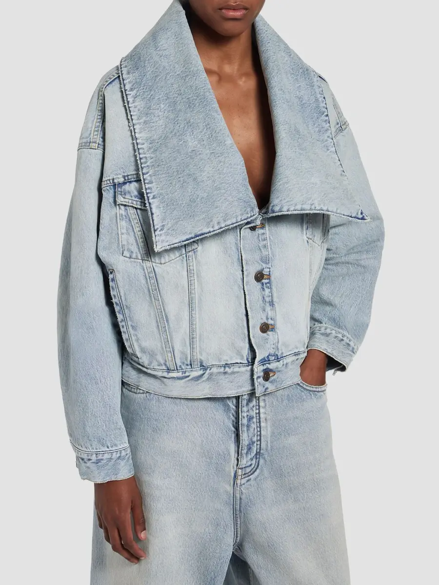 Balenciaga Women's Standing Collar Boxy Jacket | Thumbnail 3 Balenciaga Women's Standing Collar Boxy Jacket | Thumbnail 3