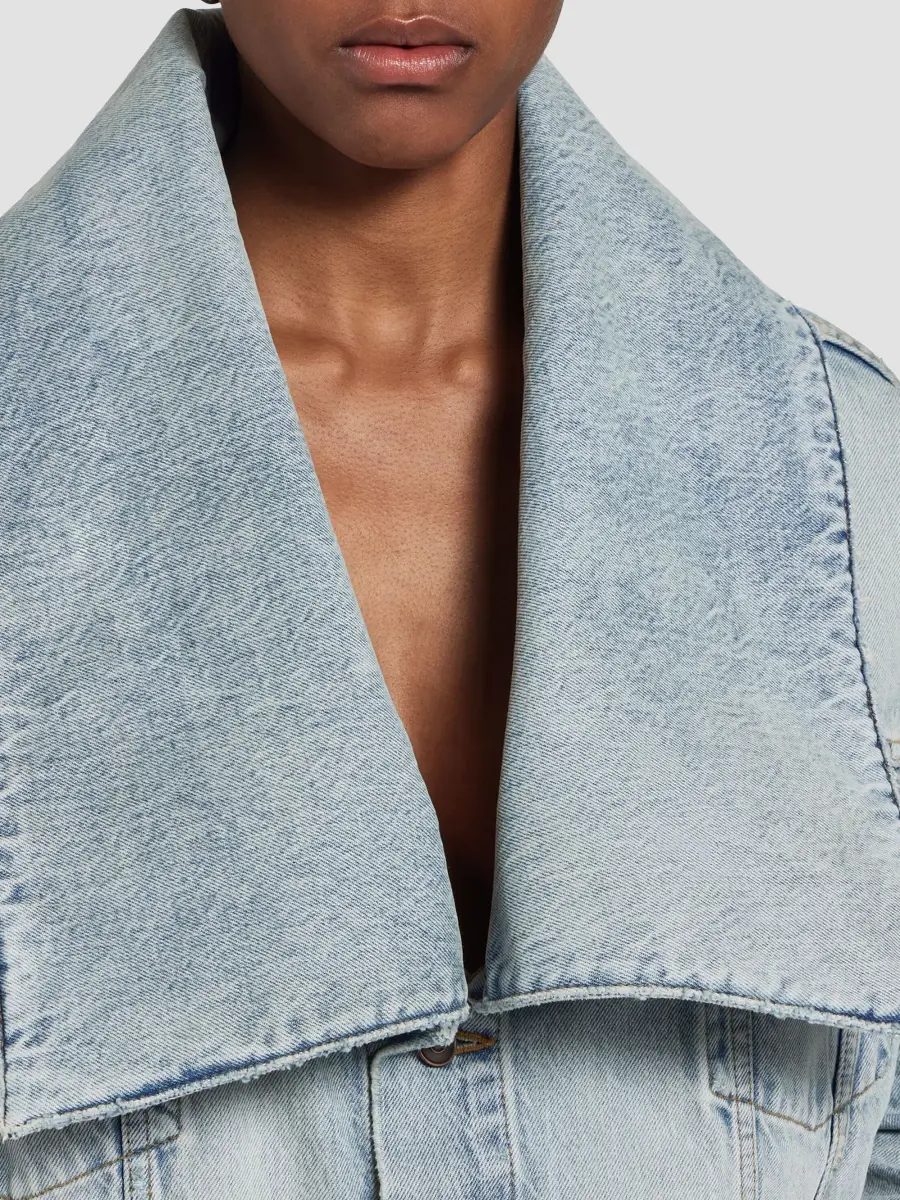 Balenciaga Women's Standing Collar Boxy Jacket | Thumbnail 6 Balenciaga Women's Standing Collar Boxy Jacket | Thumbnail 6