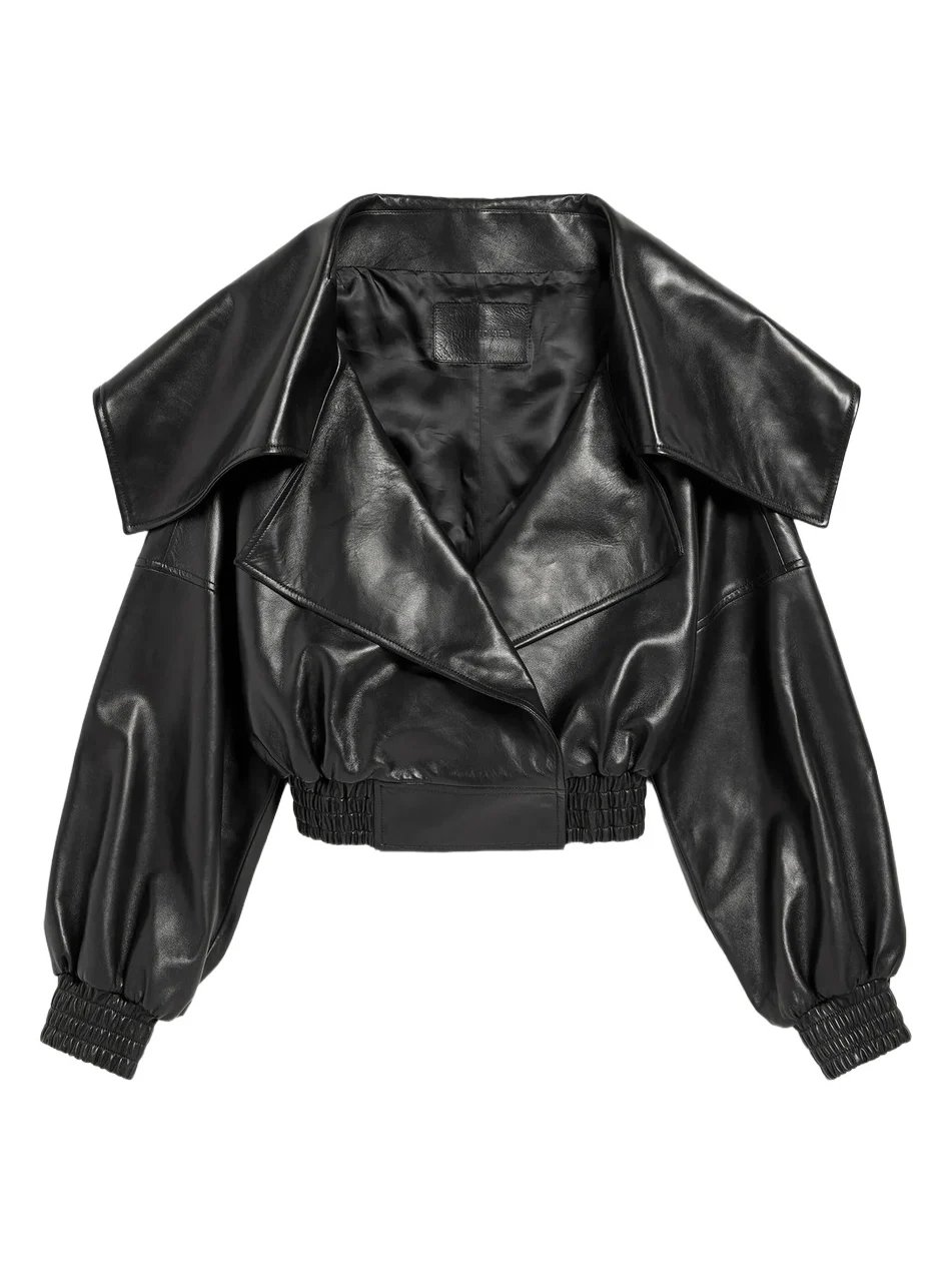 Women's Wrap Collar Blouson Jacket Women's Wrap Collar Blouson Jacket