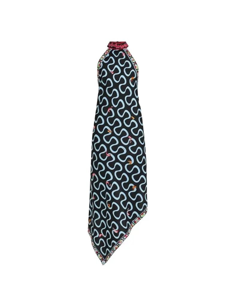 PUCCI Women's Printed Silk High-Low Dress