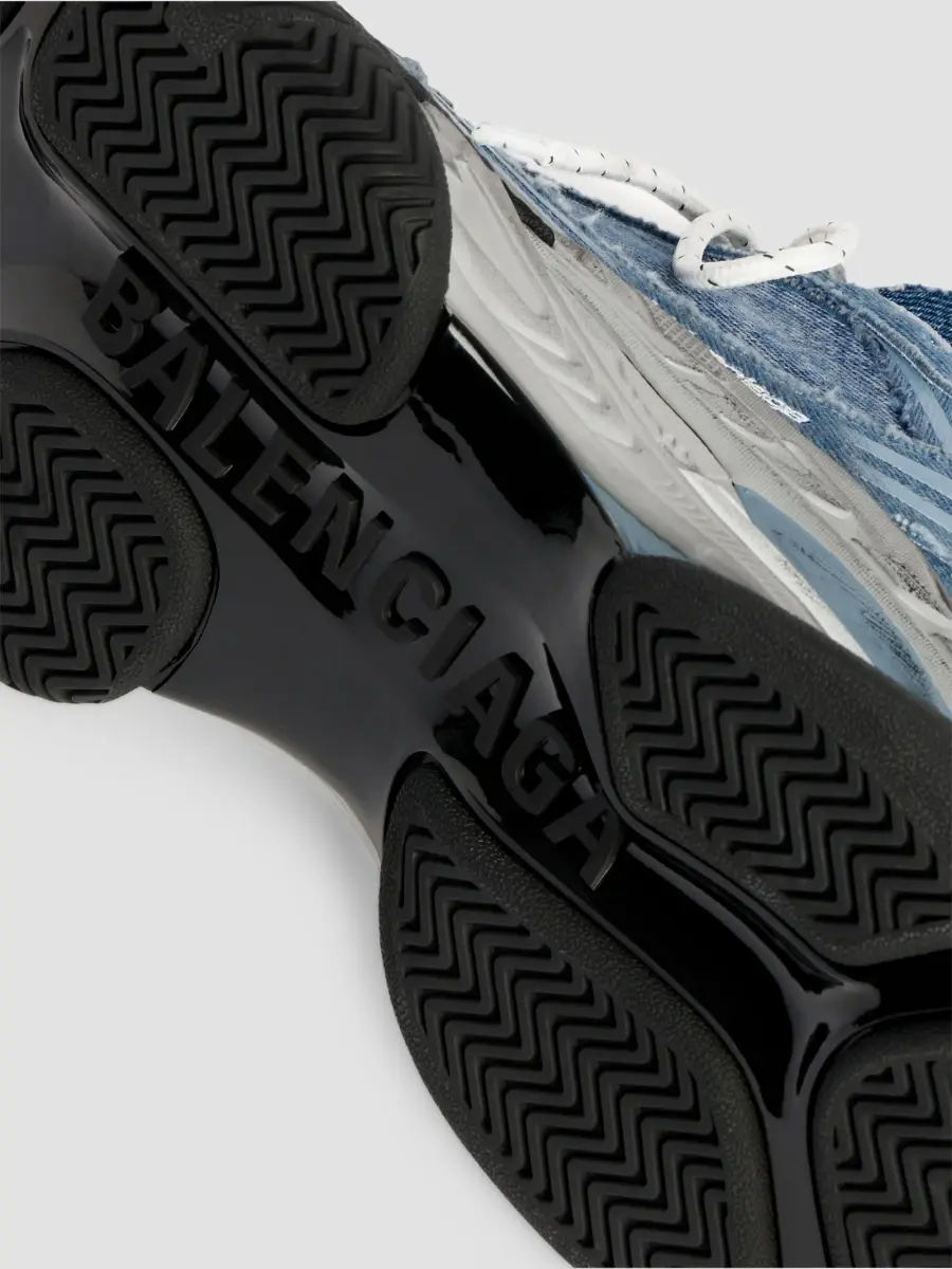 Balenciaga Men's Triple S.2 Denim Sneakers | Thumbnail 4 Balenciaga Men's Triple S.2 Denim Sneakers | Thumbnail 4