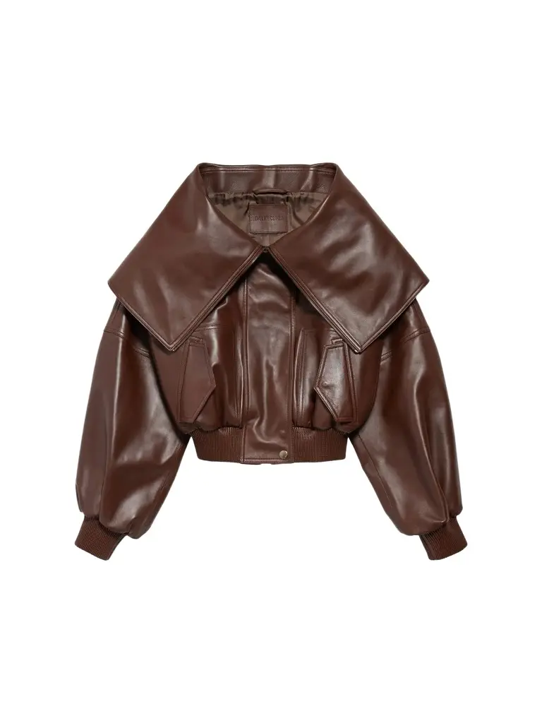 Women's Wrap Collar Blouson Jacket Women's Wrap Collar Blouson Jacket