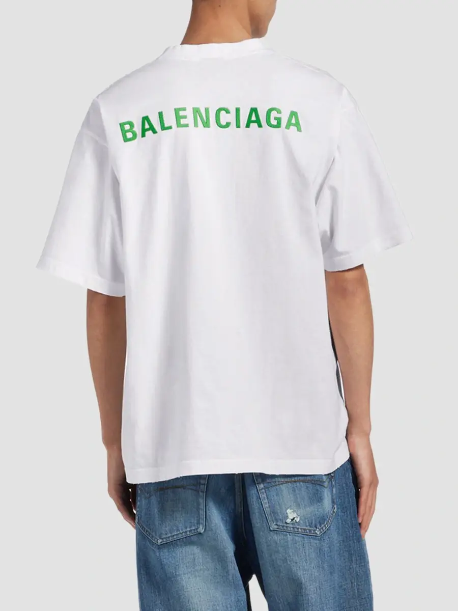 Balenciaga Men's Back Medium Fit T-Shirt | Thumbnail 5