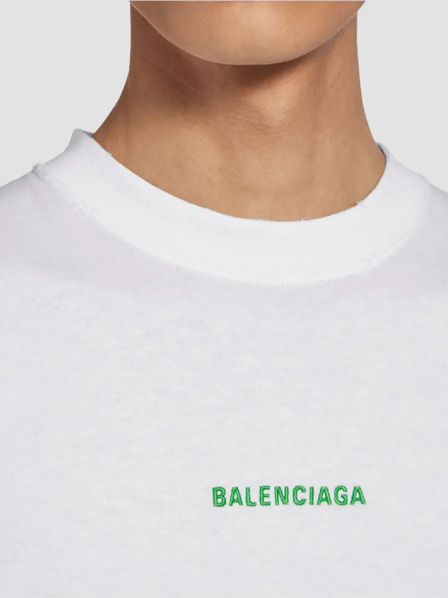 Balenciaga Men's Back Medium Fit T-Shirt | Thumbnail 6