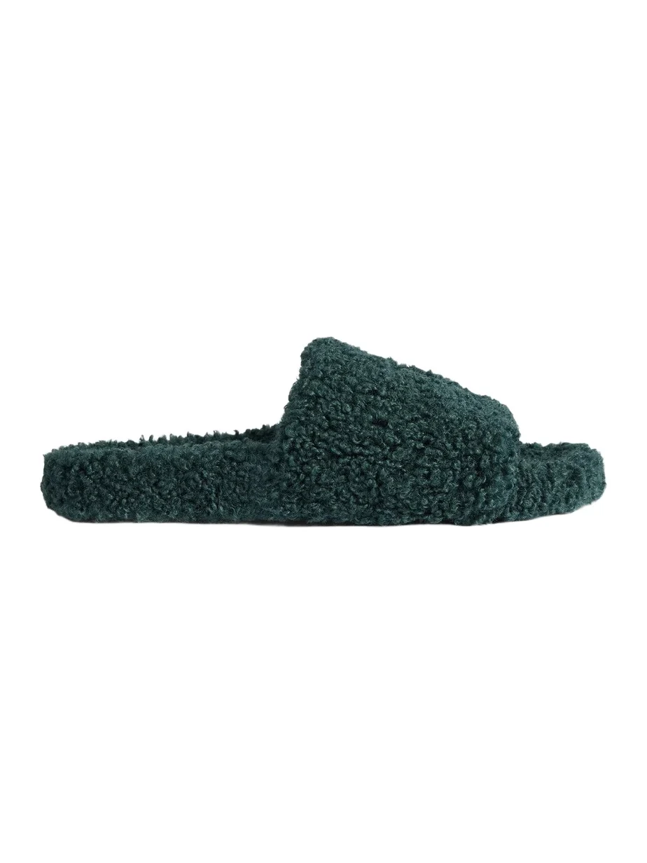 Balenciaga Men's Furry Open Mules