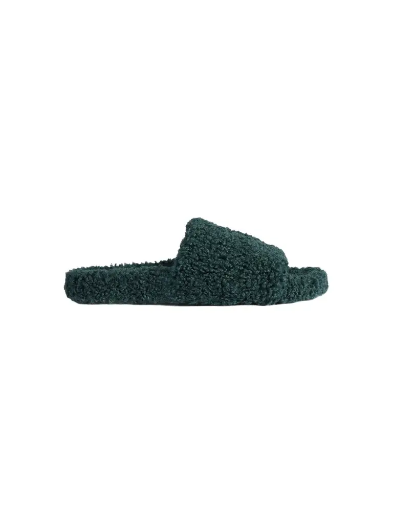 Balenciaga Men's Furry Open Mules