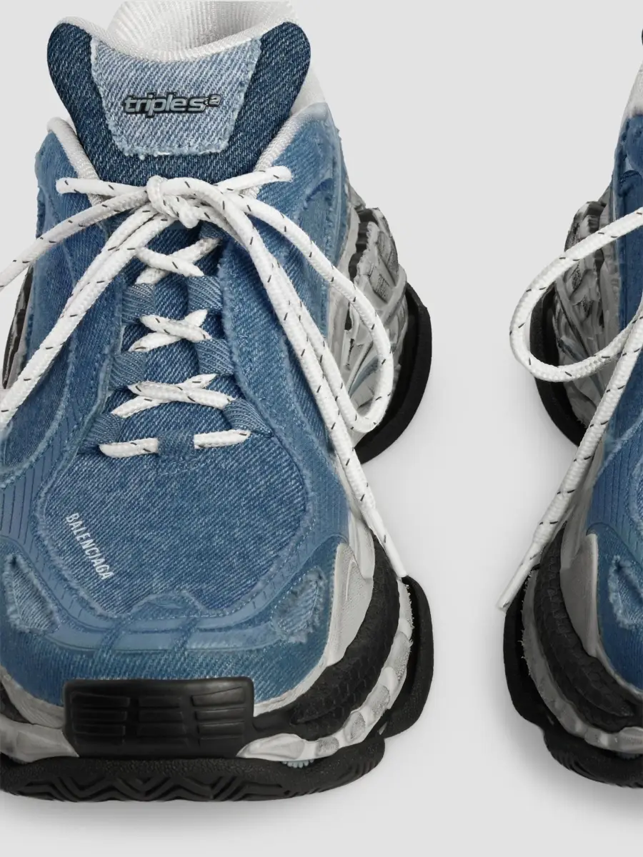 Balenciaga Women's Triple S.2 Denim Sneakers | Thumbnail 2 Balenciaga Women's Triple S.2 Denim Sneakers | Thumbnail 2