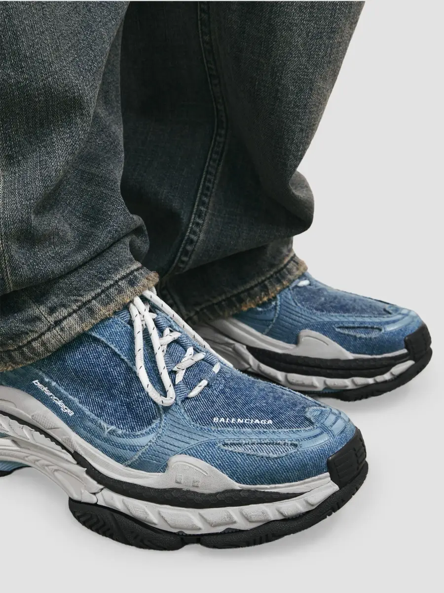 Balenciaga Women's Triple S.2 Denim Sneakers | Thumbnail 6 Balenciaga Women's Triple S.2 Denim Sneakers | Thumbnail 6