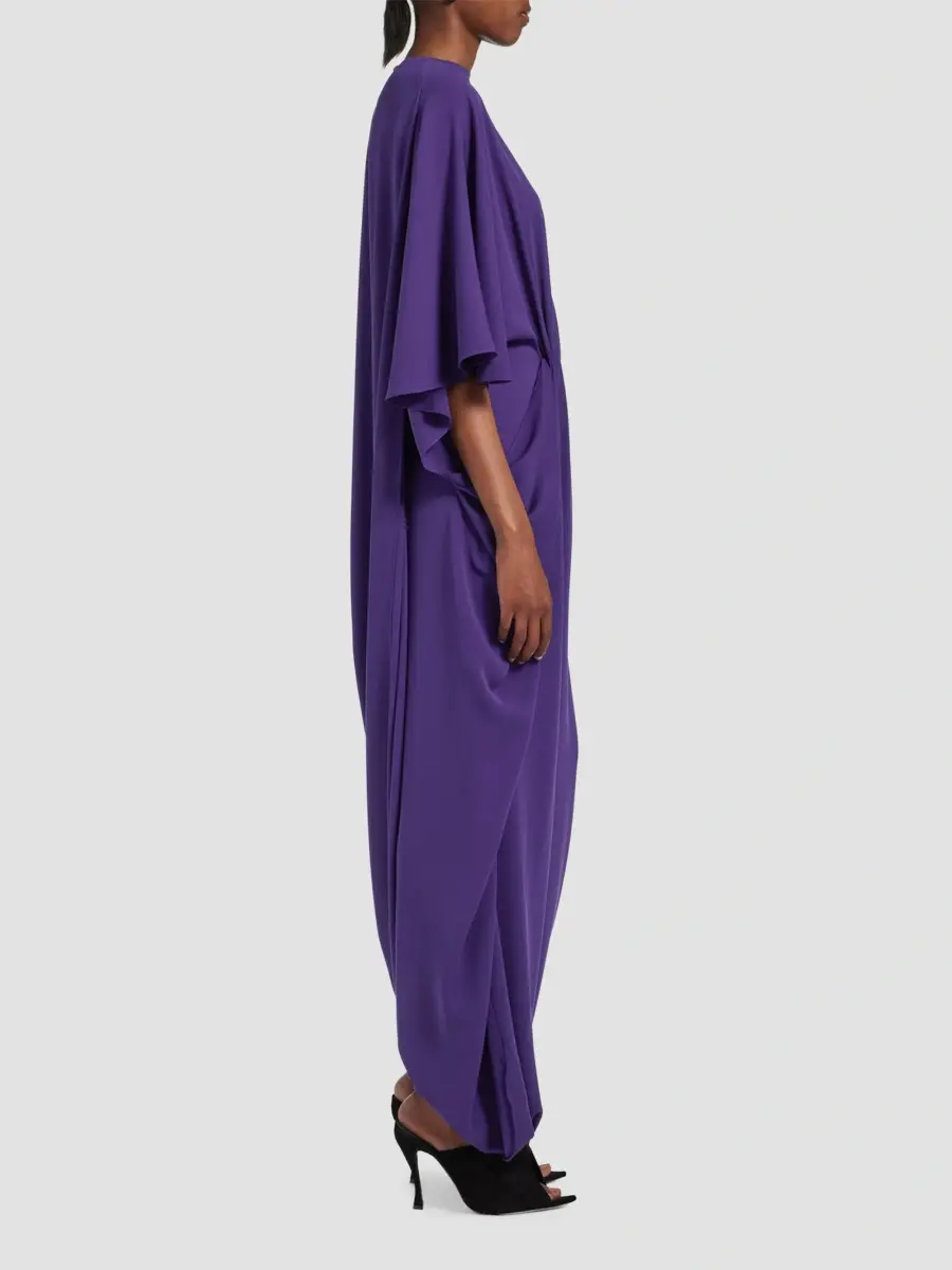Balenciaga Women's Short Sleeves Draped Dress | Thumbnail 3 Balenciaga Women's Short Sleeves Draped Dress | Thumbnail 3