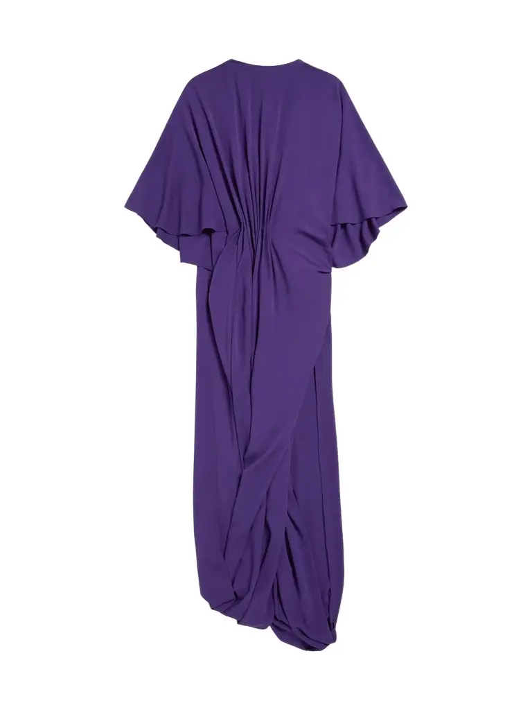 Women's Short Sleeves Draped Dress Women's Short Sleeves Draped Dress