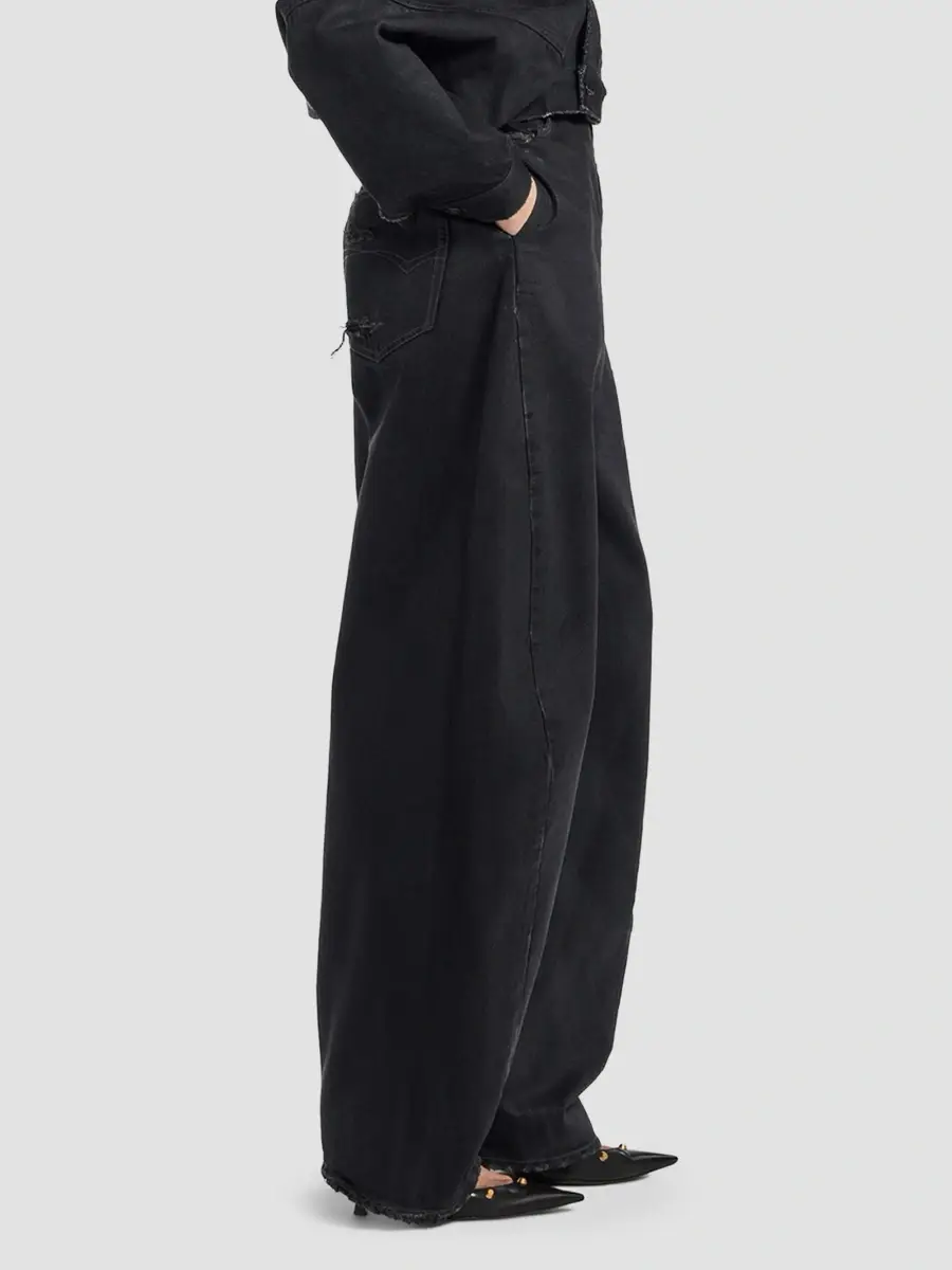 Balenciaga Women's High Waist Barrel Twisted Seam Jeans | Thumbnail 6 Balenciaga Women's High Waist Barrel Twisted Seam Jeans | Thumbnail 6
