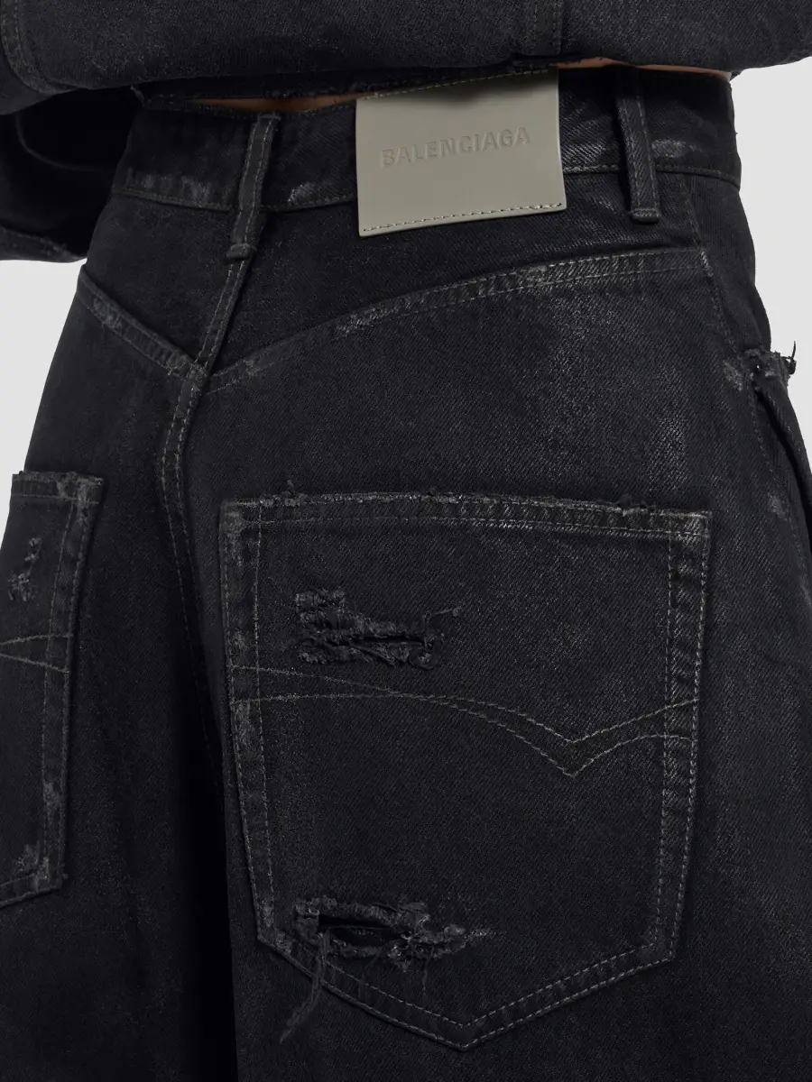 Balenciaga Women's High Waist Barrel Twisted Seam Jeans | Thumbnail 7 Balenciaga Women's High Waist Barrel Twisted Seam Jeans | Thumbnail 7