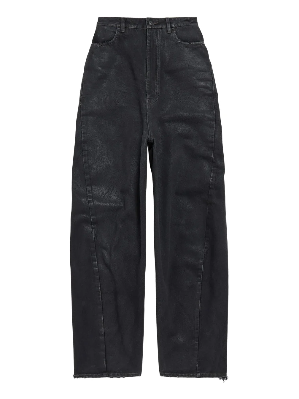 Women's High Waist Barrel Twisted Seam Jeans