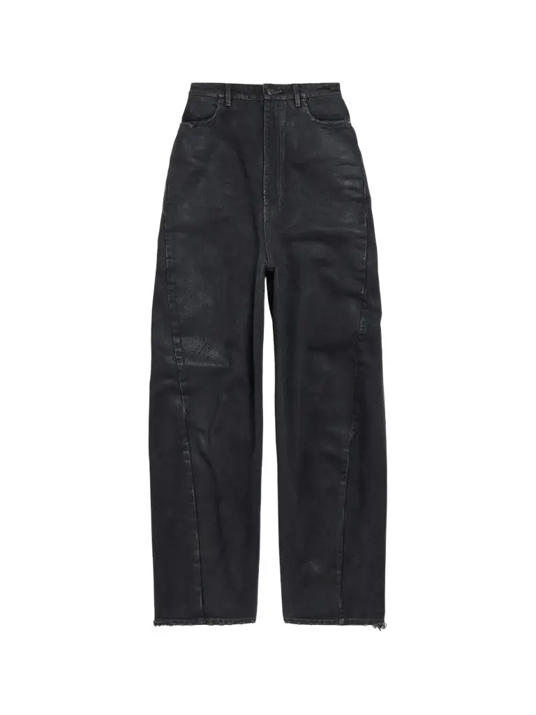Women's High Waist Barrel Twisted Seam Jeans Women's High Waist Barrel Twisted Seam Jeans