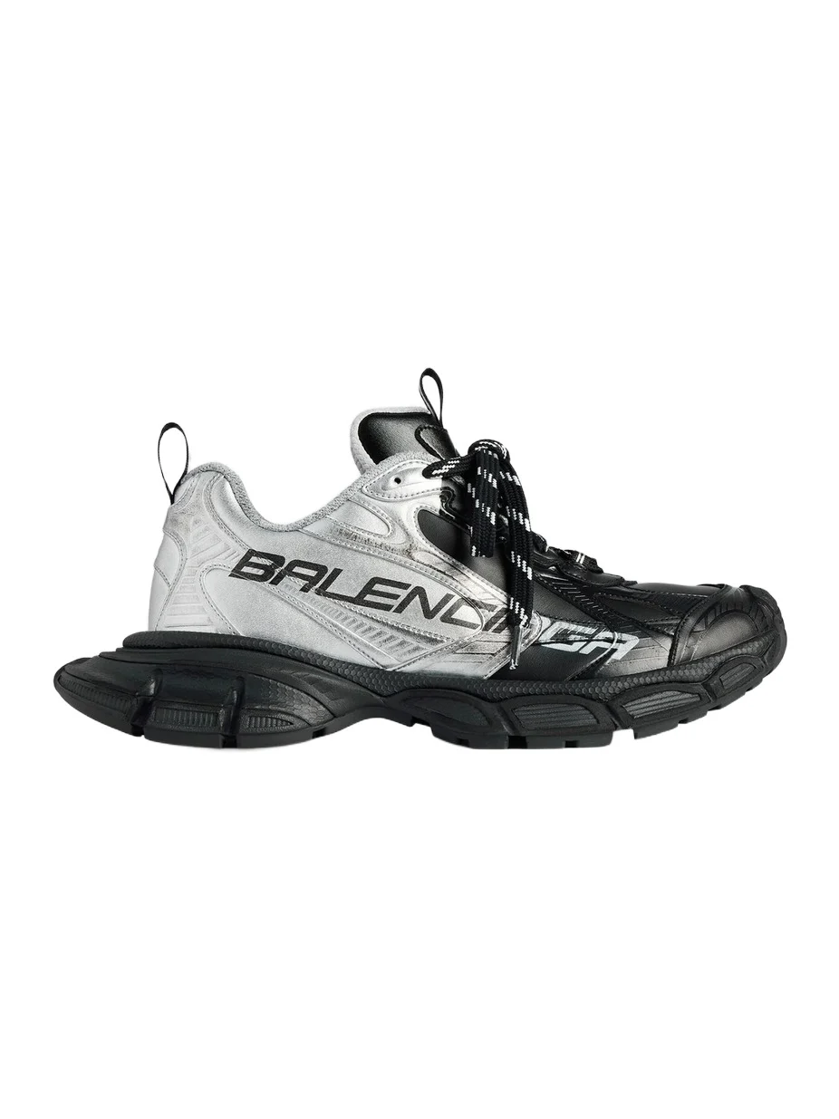 Balenciaga Men's 3XL Metallic Split Sneakers